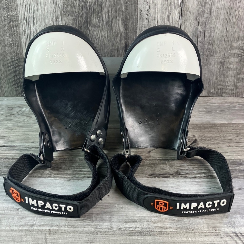 Impacto Steel Toe Cap Overshoes Black White Safety Footwear Covers Small EN12568